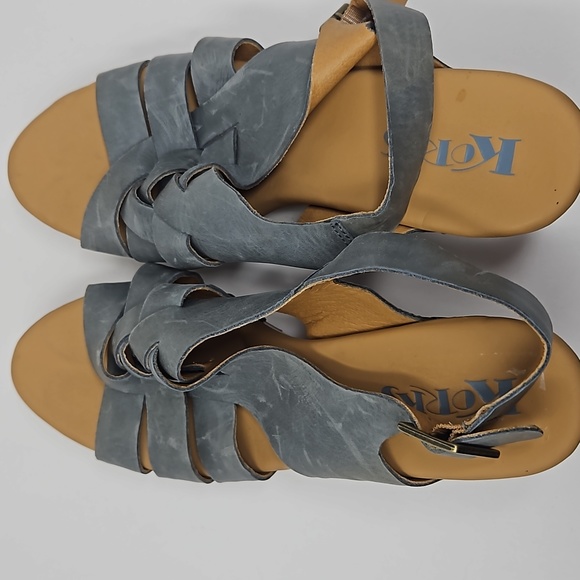 Korks Woven Leather Stud Platform Sandals Size 9 - Picture 5 of 14